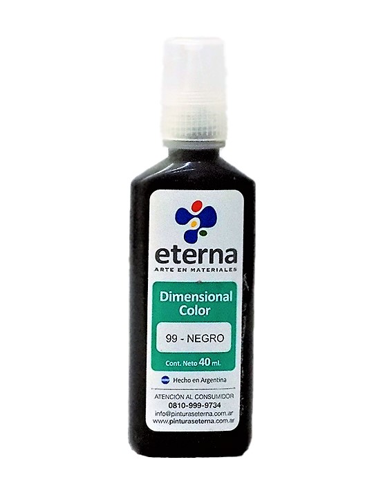 Dimensional 3D negro 40cc