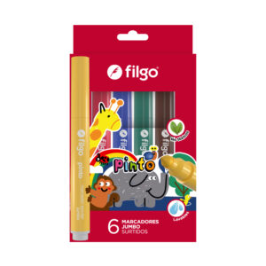 Marcador maxi punta cónica Pinto Jumbo x6
