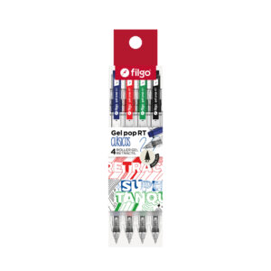 Roller gel Gel Pop RT clásicas x4 retractil