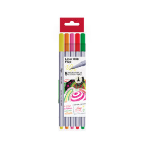 Microfibras 0.4mm Liner 038 Flúor x5