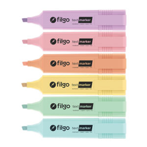 Resaltador chato Text Marker pastel x6