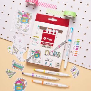 Resaltador doble punta Multilighter Fluo X10