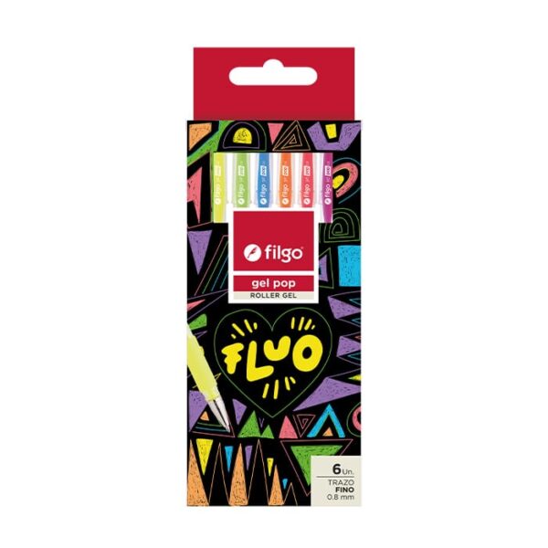 Roller gel Gel Pop Fluo x6