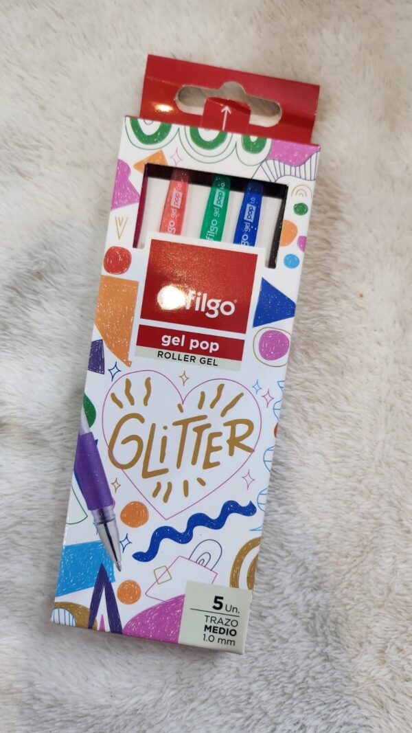 Roller gel Gel Pop glitter x5