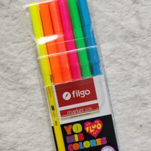 Marcador 1mm Marker 036 Flúor x6