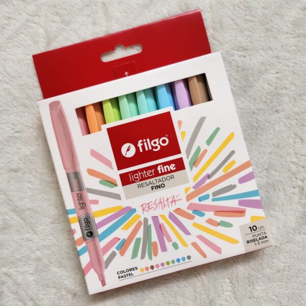 Resaltadores Lighter Fine pastel x10
