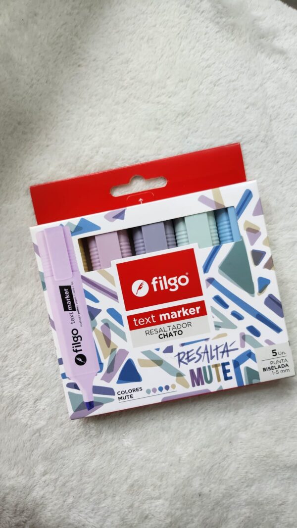 Resaltador chato Text Marker Mute x5