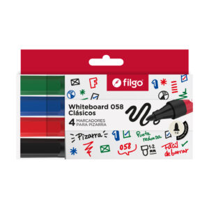 Marcadores para pizarra Filgo x4