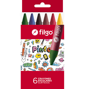 Crayón de cera Pinto x6