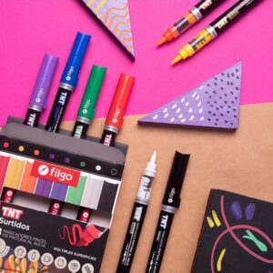 Marcador pincel de pintura x8 TNT