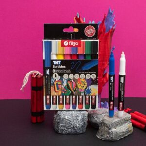 Marcador de pintura x8 clasicos TNT