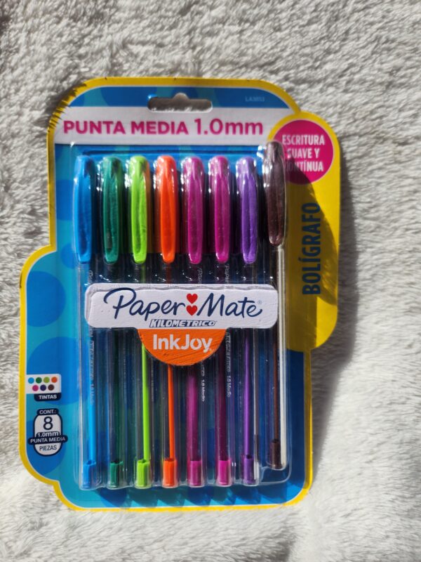 Boligrafos paper mate Ink Joy x8