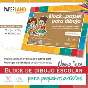 Block Papel Madera