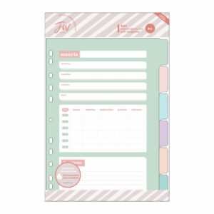 Separador FW A4 con lengüeta pastel