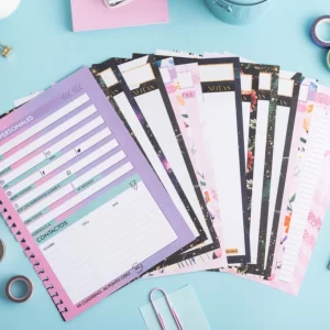 Pack de planificador mensual removible A4