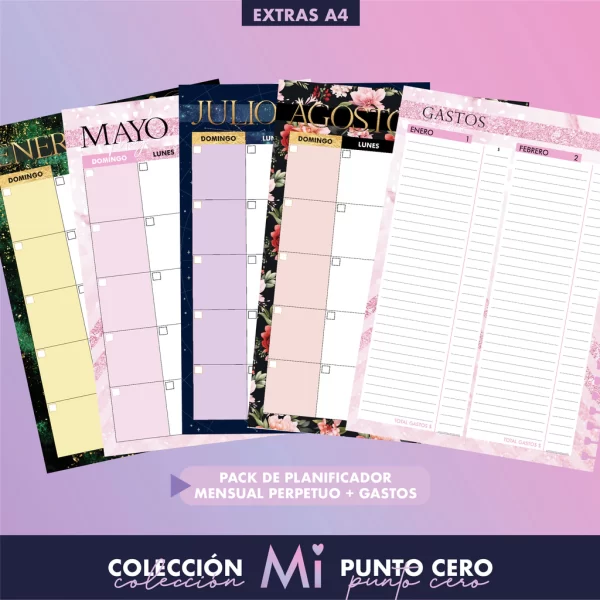 Pack de planificador mensual removible A4 - Image 7