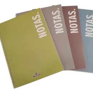 Cuadernos A4 tapa blanda