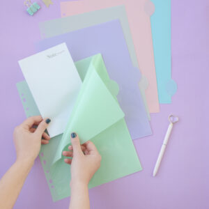 Separador en L A4 pastel 5 posiciones