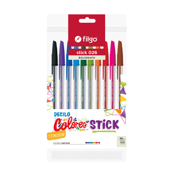 Bolígrafo Stick 026 x10