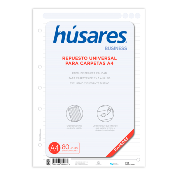 Repuesto para carpeta a4 x80h