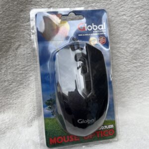 Mouse negro con cable