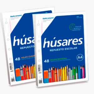 Repuesto Húsares para carpeta a4 x48h 90gr