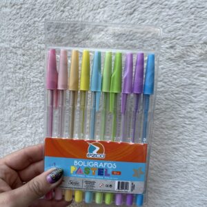 Lapiceras de colores Ezco pastel