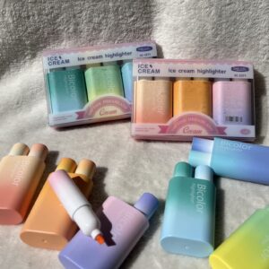 Resaltador Ice Cream x6 colores