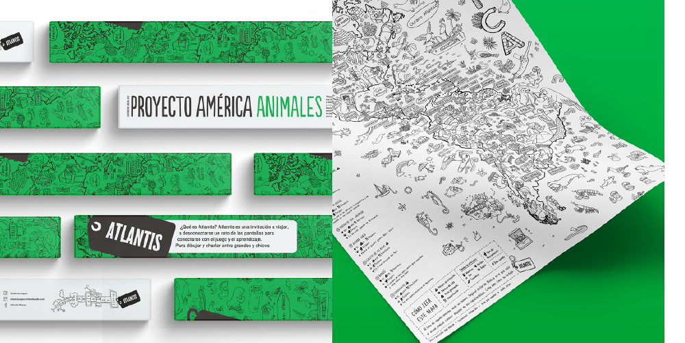 Mapas para pintar "Proyecto Animales de América"