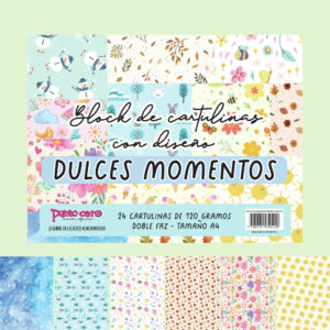 Block A4 de cartulinas DULCES MOMENTOS