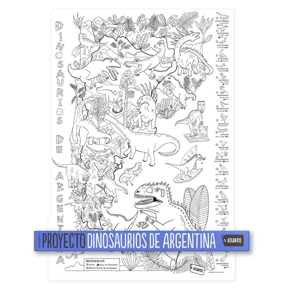 Mapas para pintar "Proyecto Dinosaurios de Argentina" - Image 8