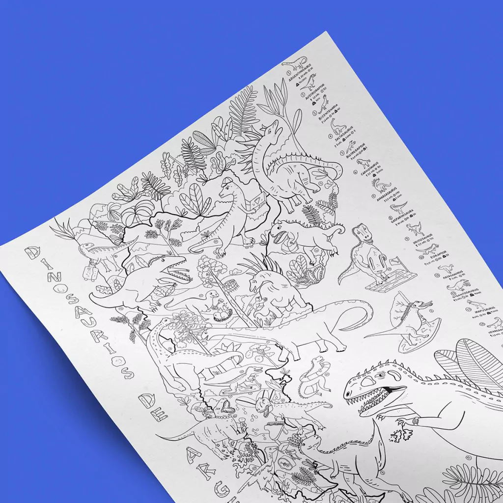 Mapas para pintar "Proyecto Dinosaurios de Argentina" - Image 6