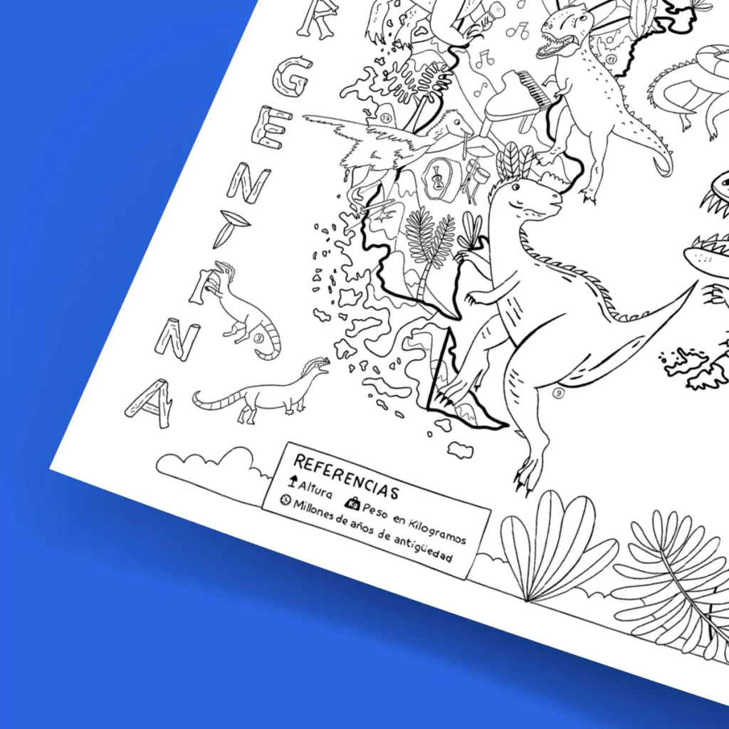 Mapas para pintar "Proyecto Dinosaurios de Argentina" - Image 5