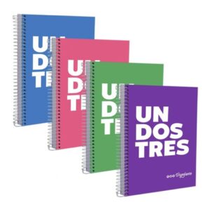 Cuaderno 123 con espiral 60 Hojas