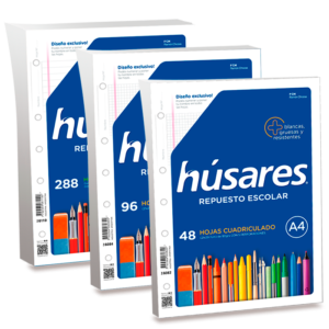Repuesto escolar N°3 Húsares/2020 x96h 90gr
