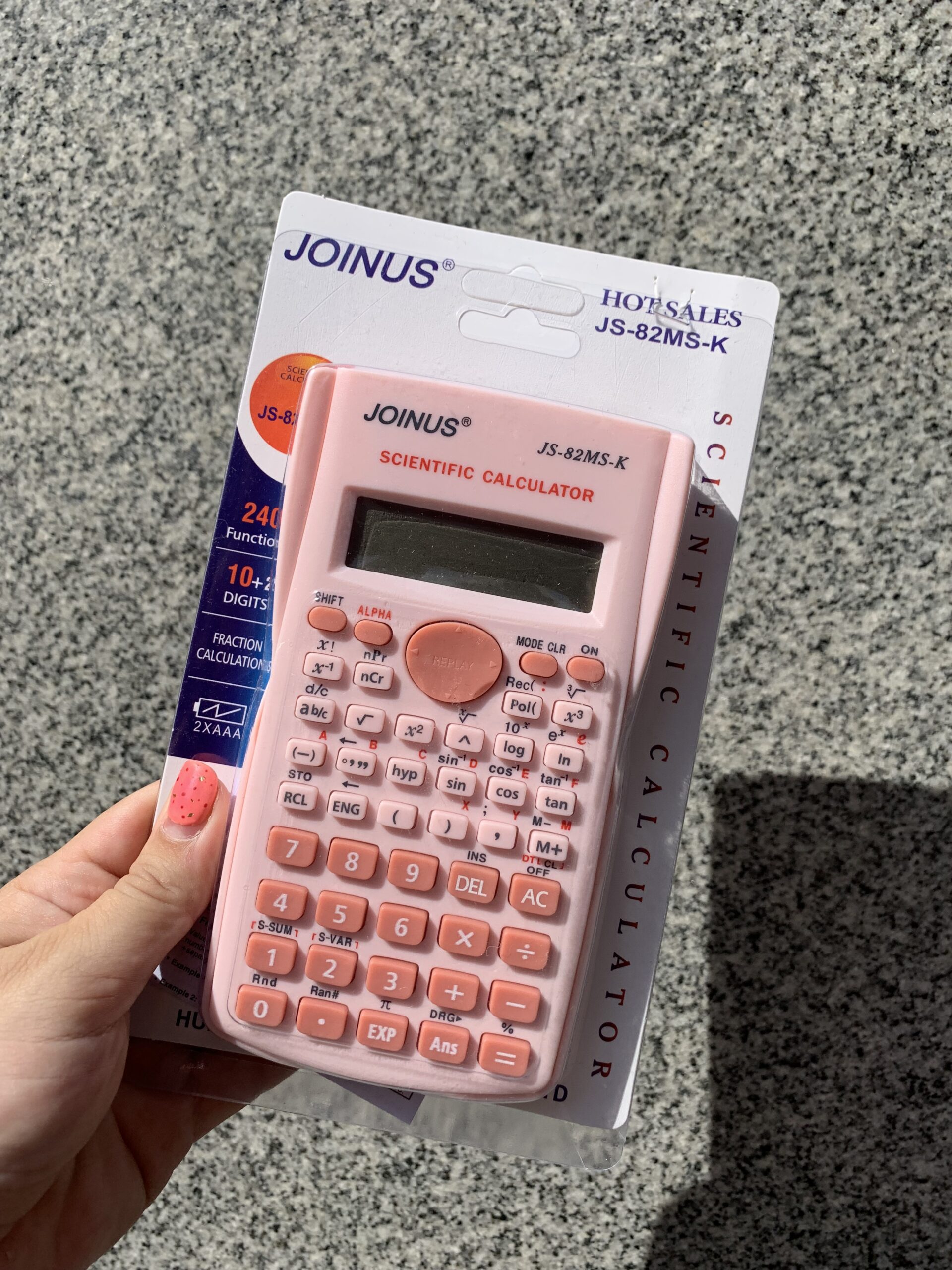 Calculadora científica rosa