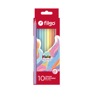 Lápices Filgo de colores x10 colores pasteles