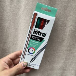 Lapicera de gel glitter x5 Intro