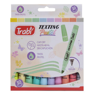 Resaltadores Trabi Texting pastel x10