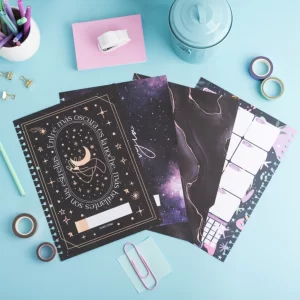 Pack de separadores removibles A4 con solapa - Oscuro
