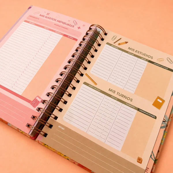 Agenda PREMIUM A5 - SEMANAL - FLORES - Imagen 6