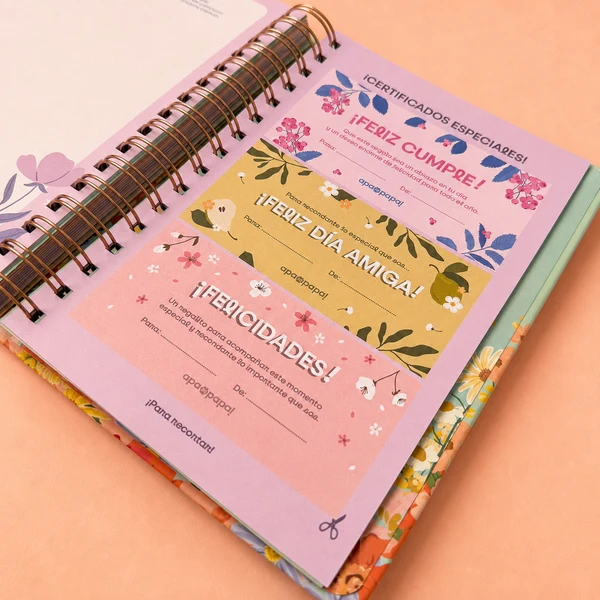 Agenda PREMIUM A5 - SEMANAL - FLORES - Imagen 7