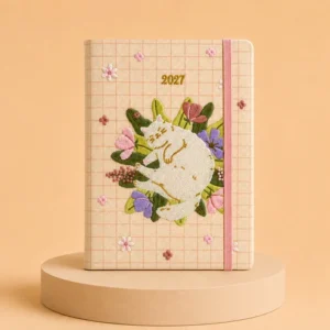 Agenda BORDADA A5 - GATITOS