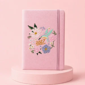 Agenda BORDADA A5 - ROMÁNTICA