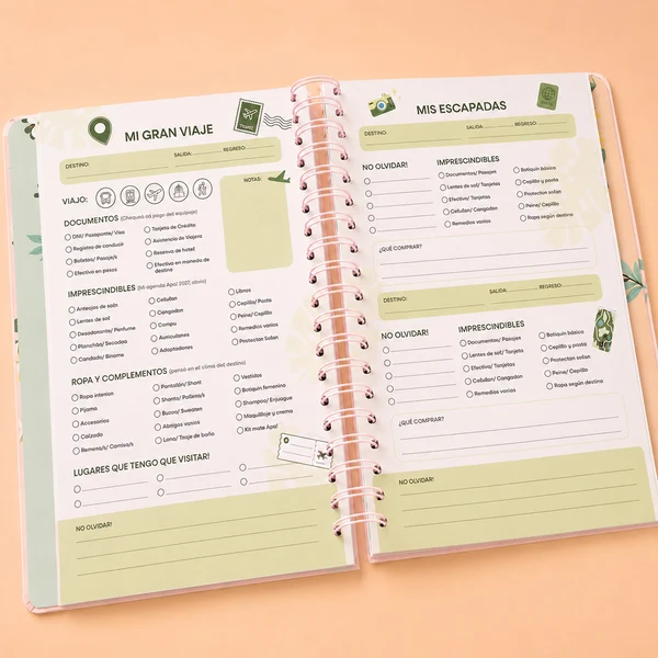 Agenda PREMIUM A5 - SEMANAL - FLORES - Imagen 8