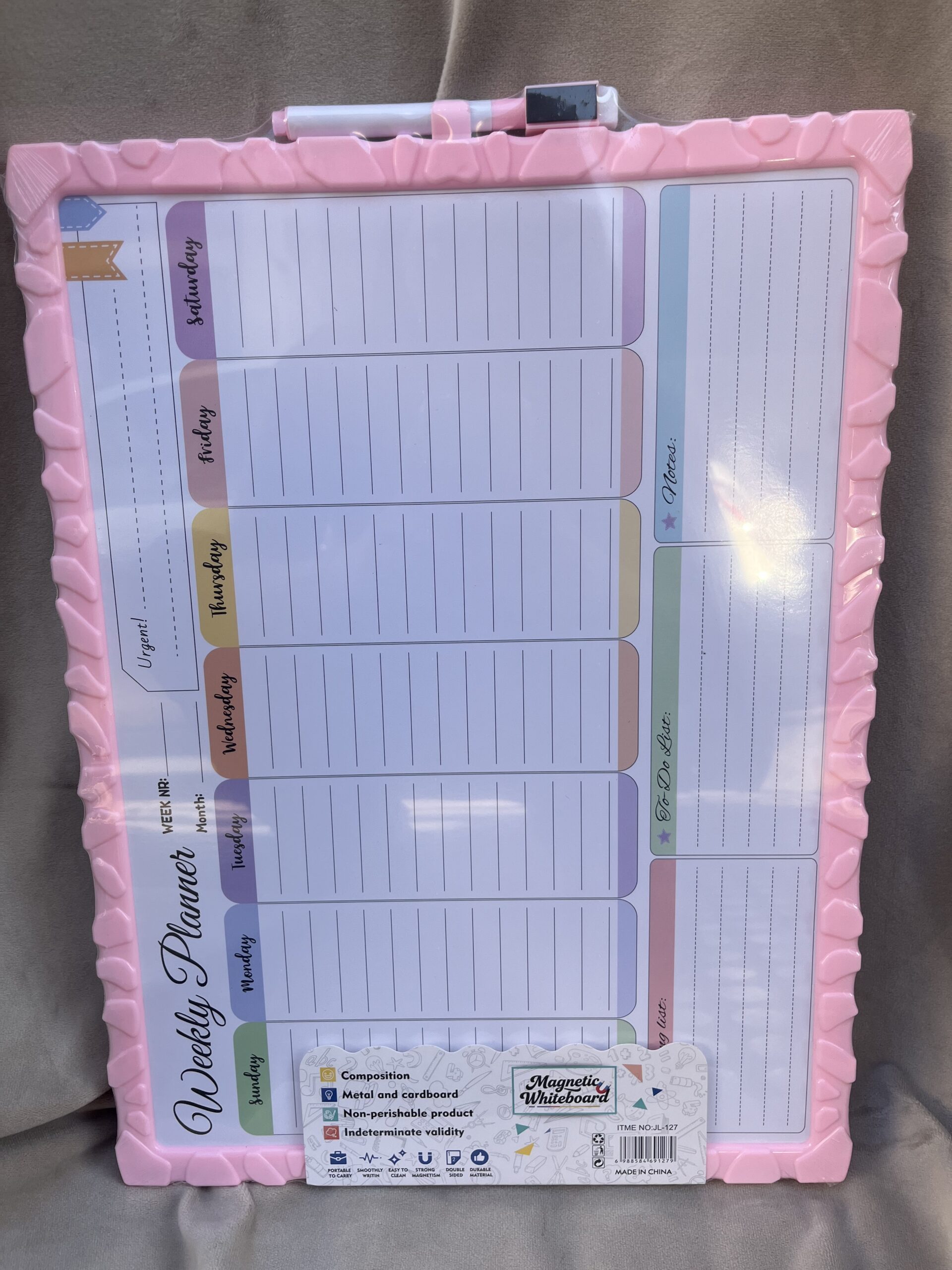 Pizarra blanca magnética + calendario - Imagen 4