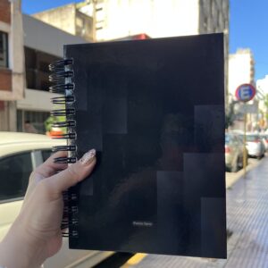 Agenda A5 Hoja por día BP - NEGRA
