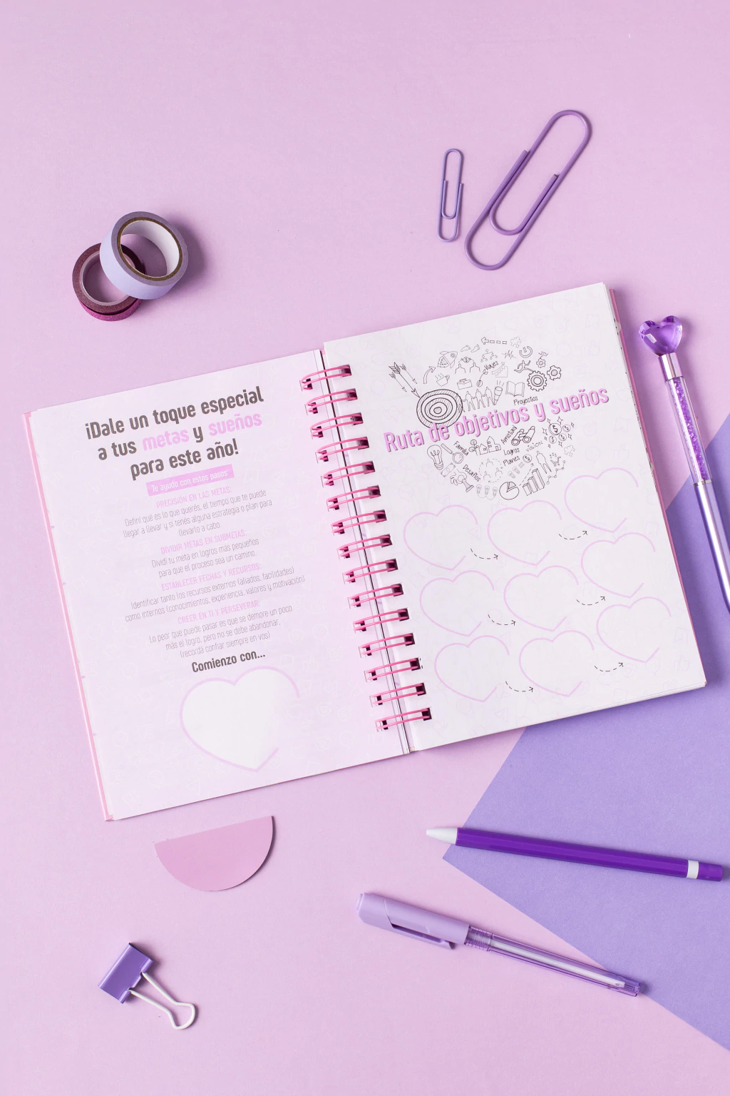 Agenda PARA PINTAR perpetua - FLORCITAS ROSADAS - Imagen 10