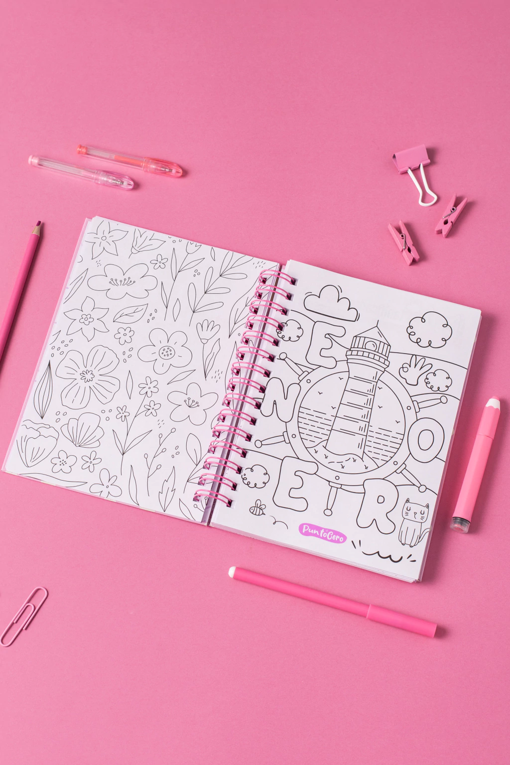 Agenda PARA PINTAR perpetua - FLORCITAS ROSADAS - Imagen 9
