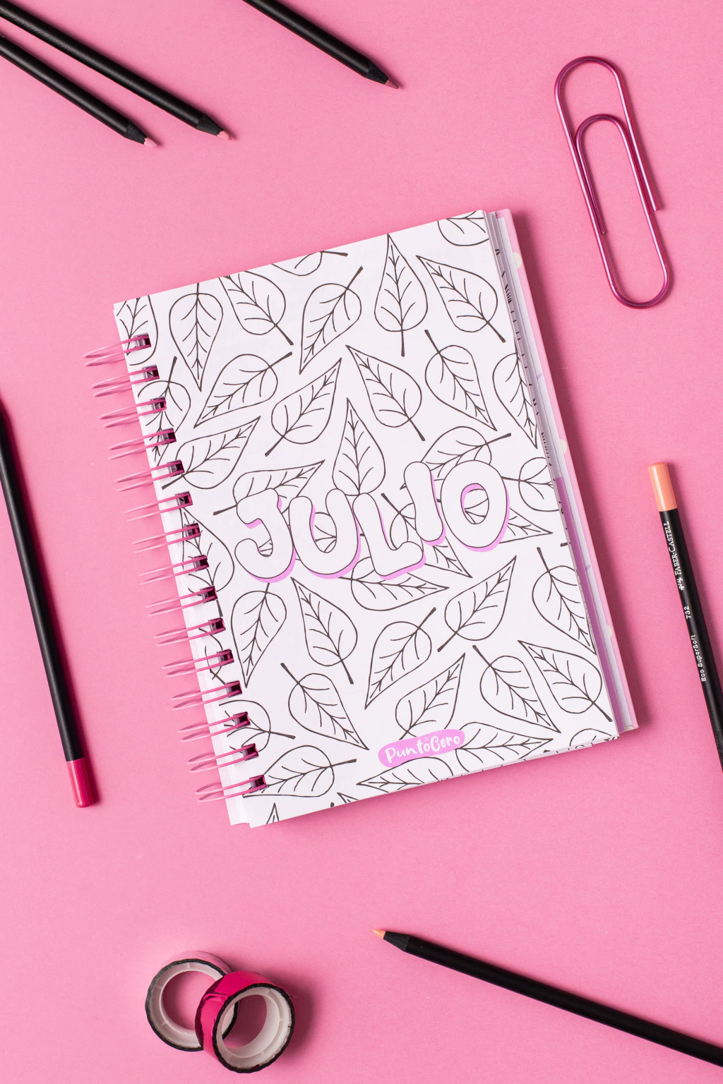 Agenda PARA PINTAR perpetua - FLORCITAS ROSADAS - Imagen 4